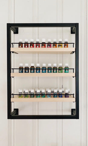 The Winston - Matte Black - Essential Oil Shelf