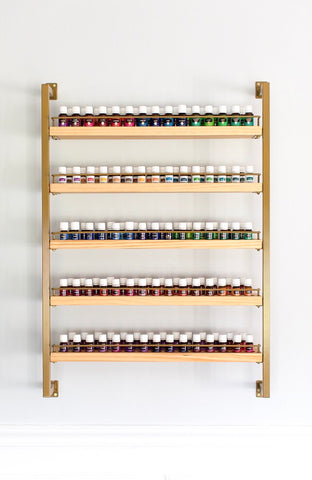 The Bray - Brass - Essential Oil Rack