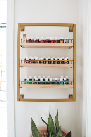 The Winston - Brass - Essential Oil Shelf